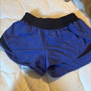 lululemon athletica Blue and Black Athletic Shorts